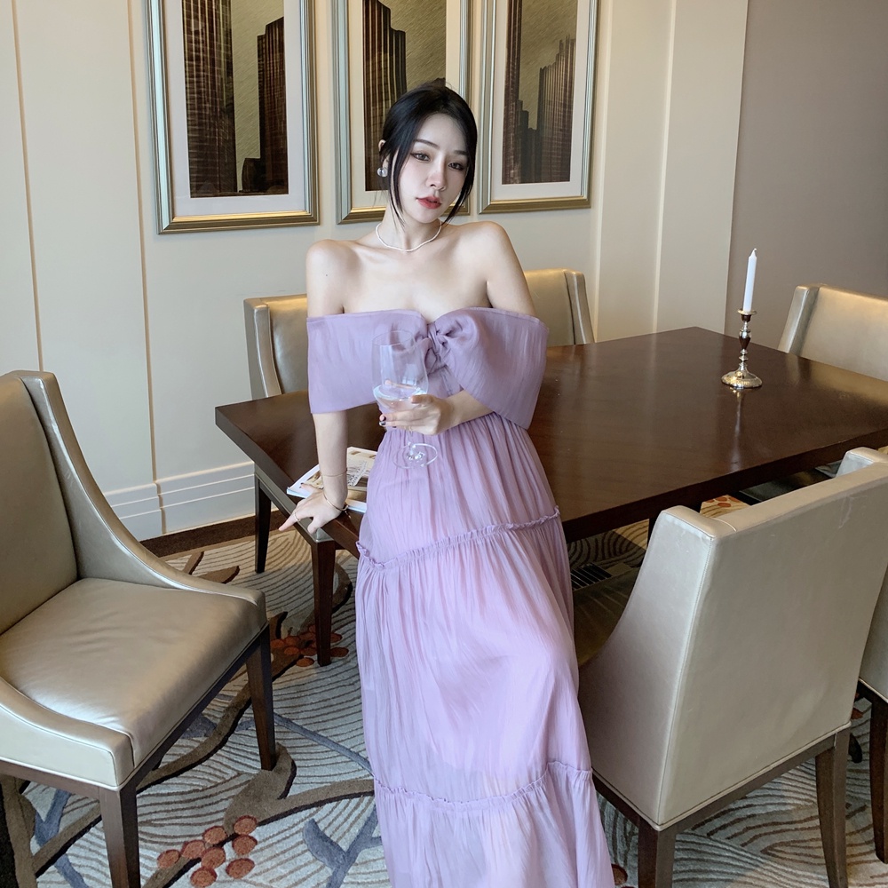 EUGENE DRESS / PARTY DRESS / DRESS PESTA / DRESS KOREA / KOREAN DRESS / DRESS UNGU / PURPLE DRESS / 