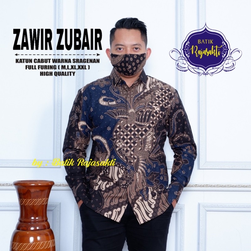 Kemeja Batik ZAWIR ZUBAIR Full Furinb Katun Halus High Quality