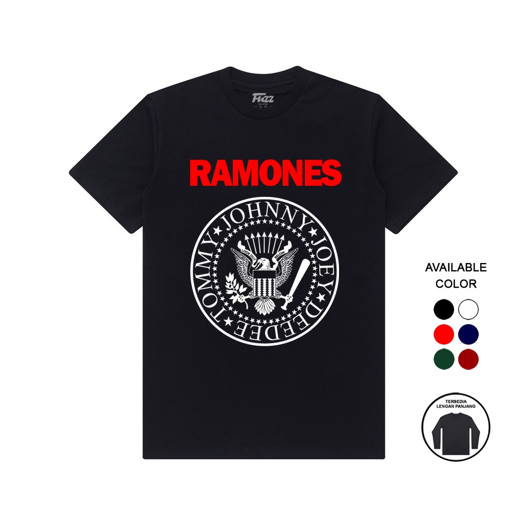 KAOS BAND RAMONES BAJU T SHIRT DISTRO MUSIK PUNK ROCK PRIA WANITA ORIGINAL BANDUNG