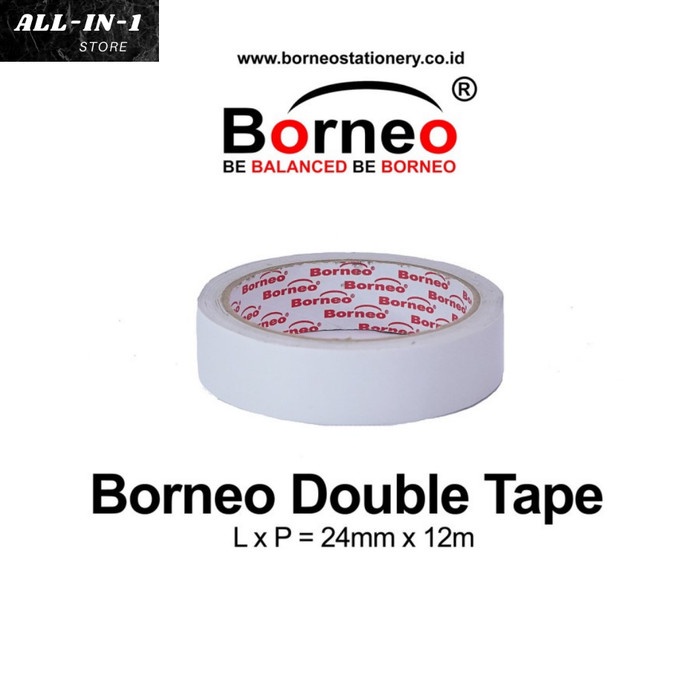 

Borneo Double Tape Panjang 24mm x 12m, Doble Tape Kuat