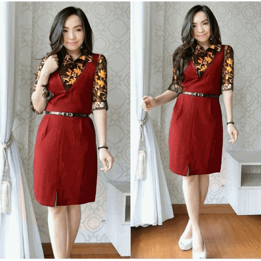 Termurah Dress Rossy Pakaian Wanita Mini Dress Model Kekinian Shopee Indonesia