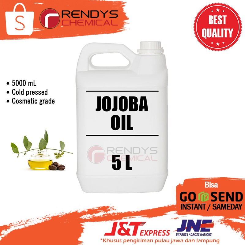 100% Pure Jojoba Oil 5 Liter - Minyak Jojoba Murni 5 Liter - Cold Pressed