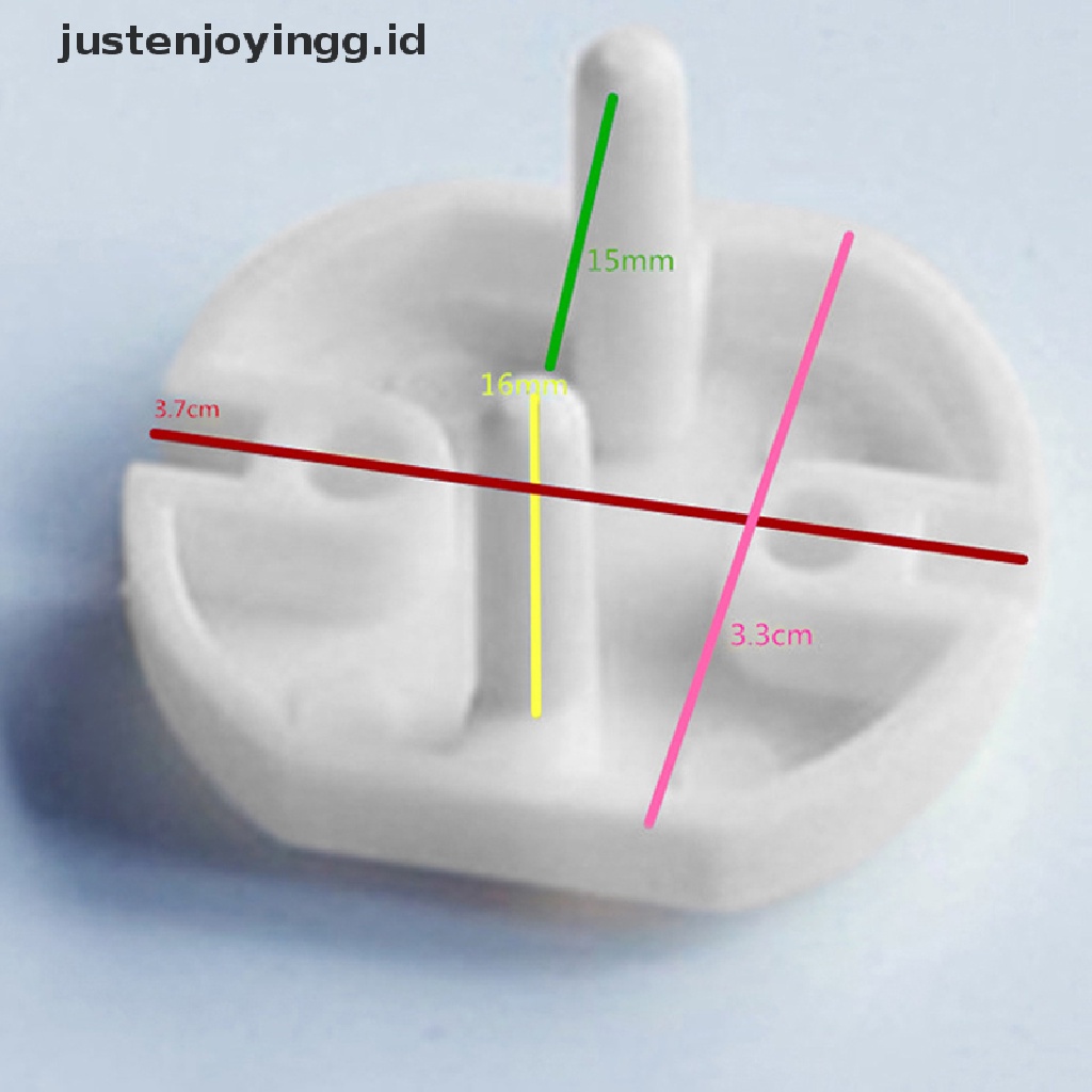 // justenjoyingg.id // 10Pcs/bag Child Guard Against Electric Shock Safety Protector Socket Cover Cap ~