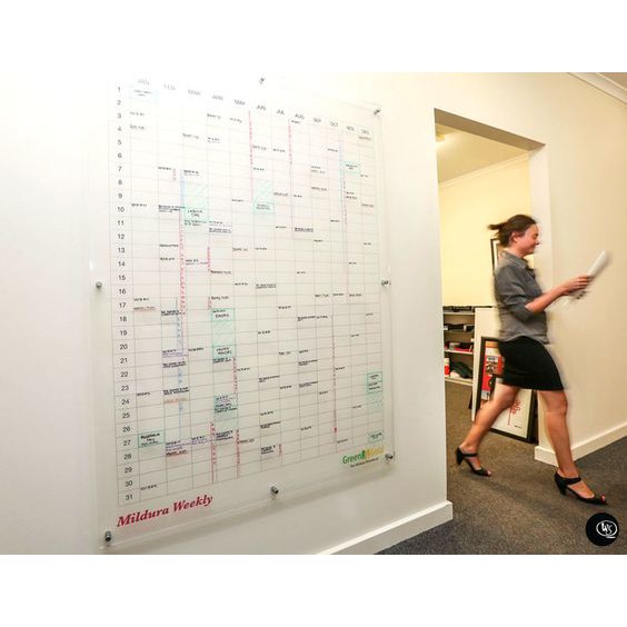 

Papan tulis akrilik project planner tahunan Dry Erase custom logo XXXL