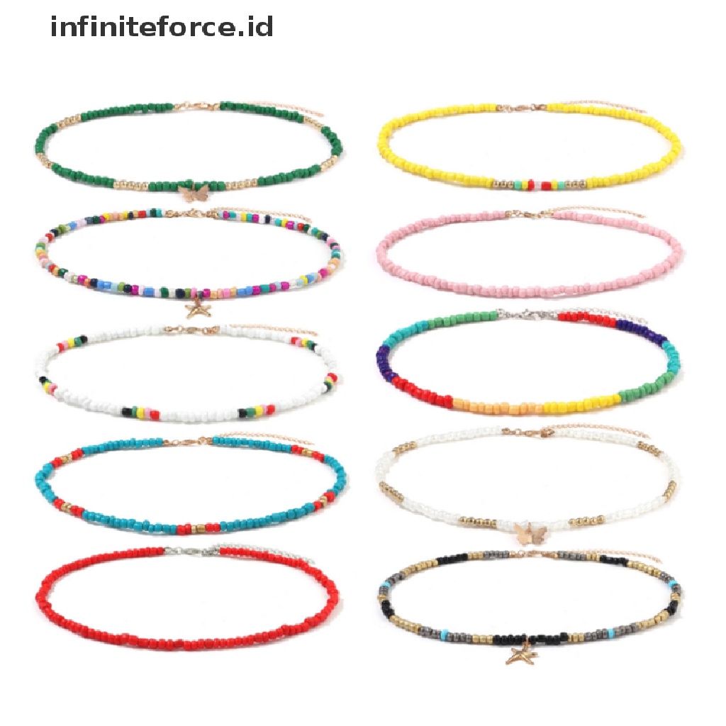 Kalung Liontin Kupu-Kupu Bintang Warna-Warni Gaya Bohemian Butterfly