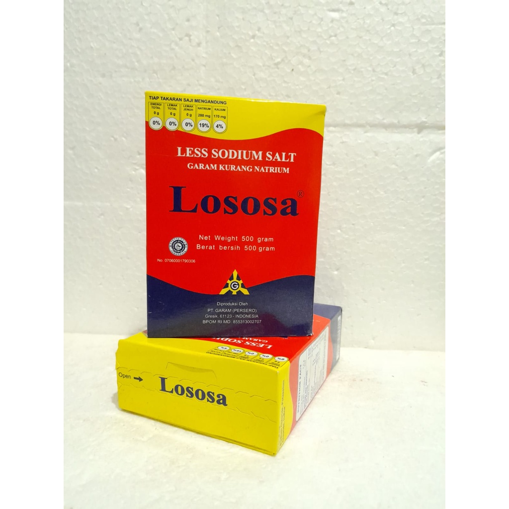 

GARAM SEHAT RENDAH NATRIUM. GARAM LOSOSA ORIGINAL 500