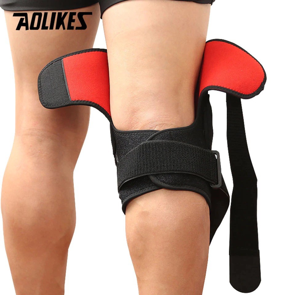 AOLIKES 7907 Premium Knee Support - Deker Pelindung Lutut Kaki Olahraga / Knee Brace + Plat Baja