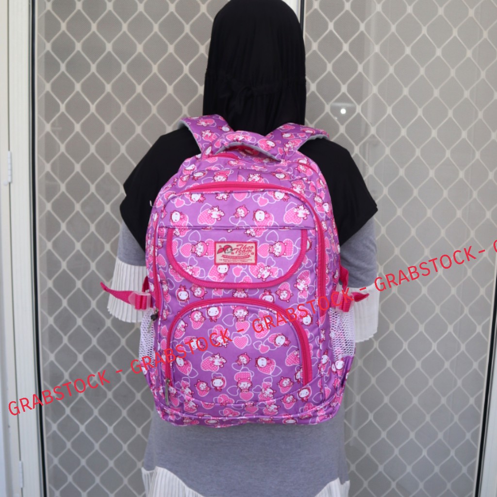 Ransel Girl Laptop Raincover Free Botol Minum 0320 Grabstock