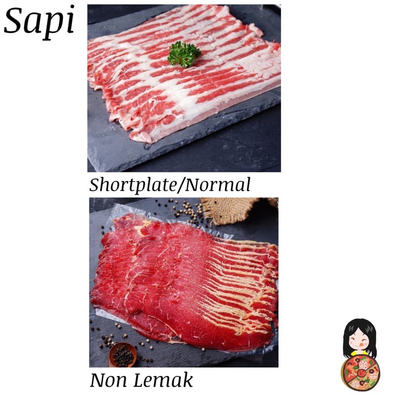 (Jabodetabek Only ) Premium Beef slice / Daging suki shabu shabu hotpot 500g Khusus Gojek/Grab Instan