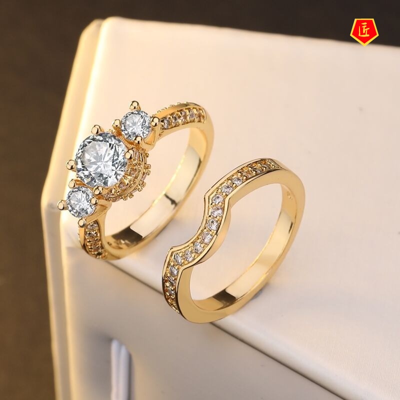 Set Cincin Berlian Kreatif Untuk Wanita