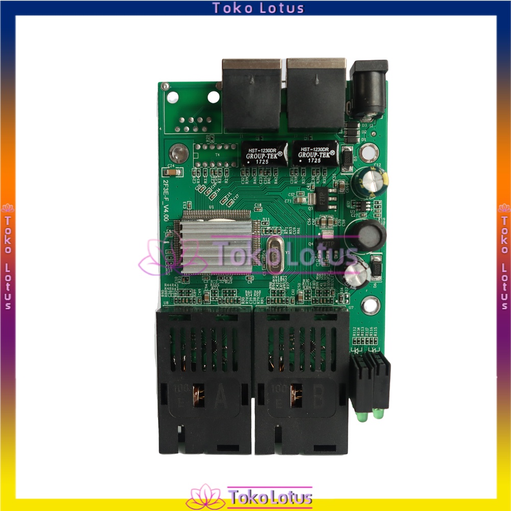 BISA COD - MEDIA CONVERTER 2 FIBER 2 ETHERNET CM2F2E - 2F2E-PCB+Adaptor Atau PCS SAJA