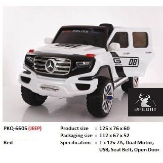 Mainan Mobil Aki Anak Model JEEP pkq-6605 mobil aki murah