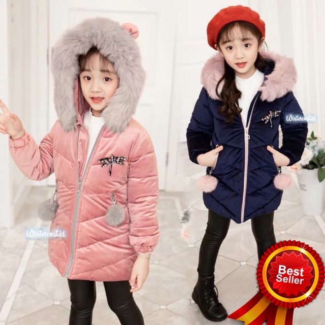 READY INDONESIA MADDIE Winter Coat Jacket for girls Jaket mantel anak perempuan musim dingin