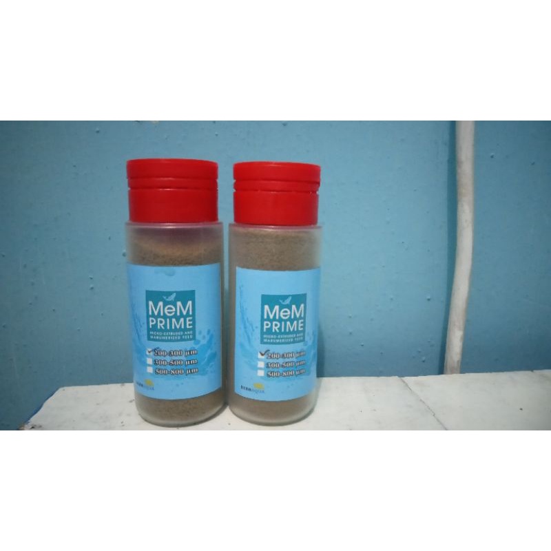Pelet Mem 200-300 20gr pakan guppy .cupang. burayak 1 bulan