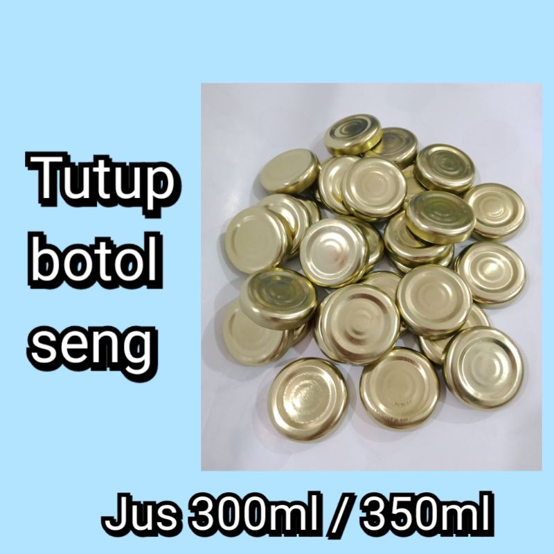 { 100 pcs } TUTUP BOTOL SENG / TUTUP BOTOL JUS 300ML DAN 350ML