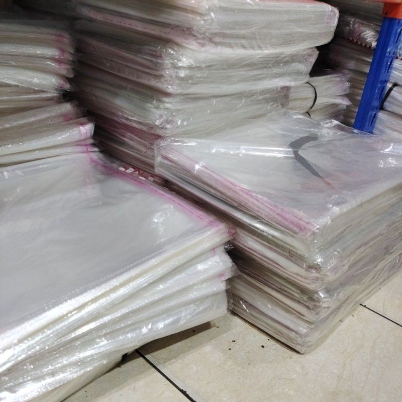 Jual Plastik Opp Lemplastik Bajuplastik Kaos Plastik Sandal Ukuran 20x27 22x27 25x35 28x35 8798