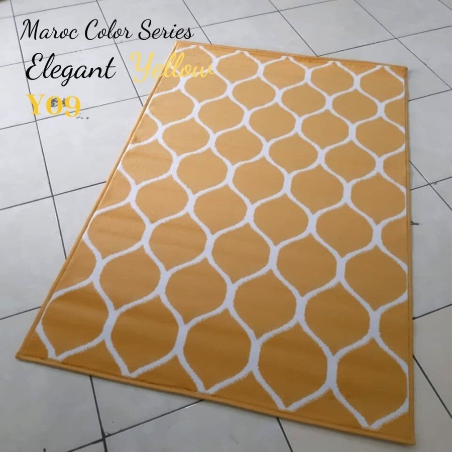 KARPET LANTAI MAROC 100 X 150 COLOUR SERIES-Yellow 09