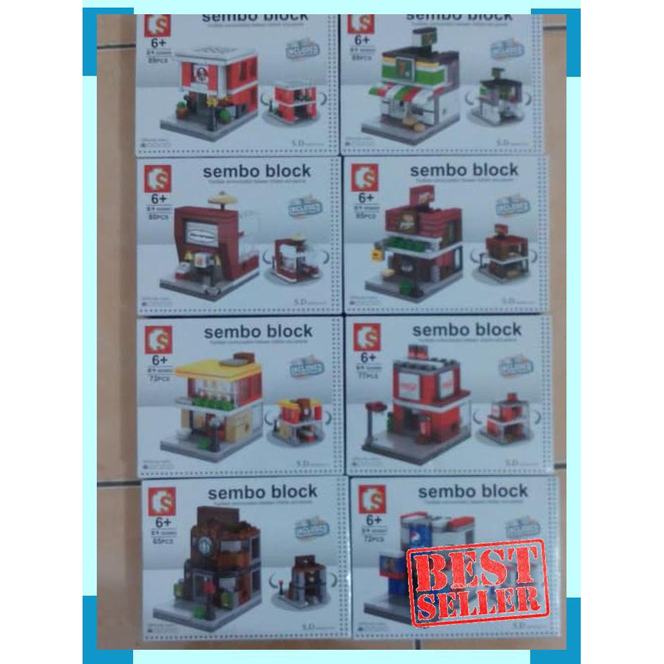 Mini City Series SD6600-6607 - Sembo Block - Lego compatible