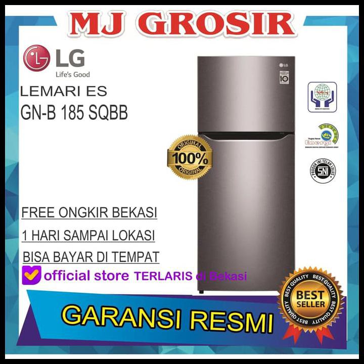 BIG SALE! KULKAS LG GN-B 185 SQBB LEMARI ES 2 PINTU GNB185SQBB 202L