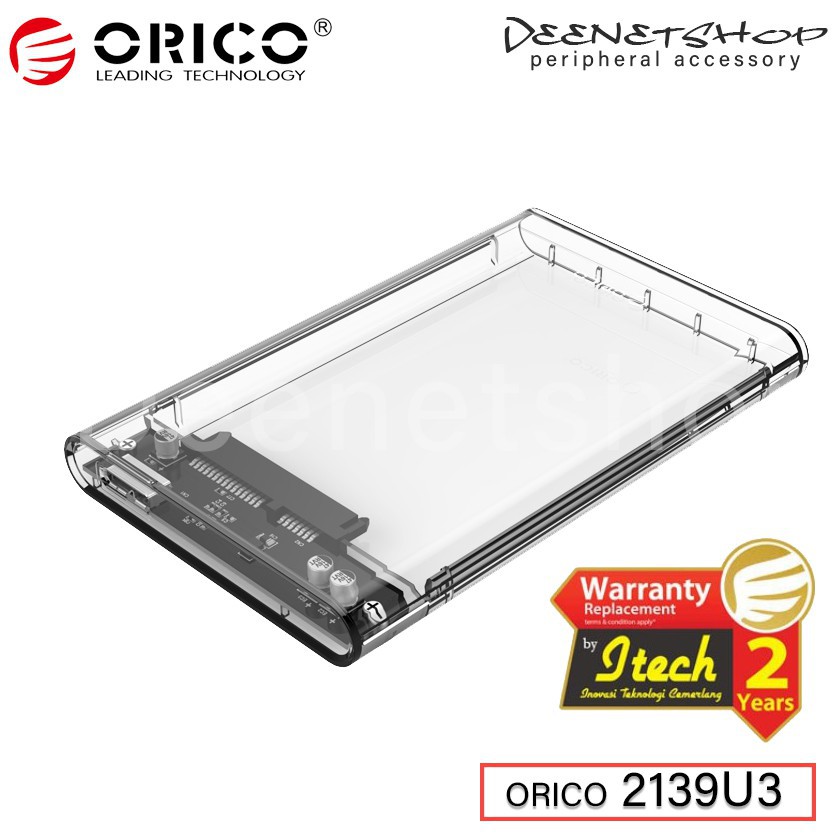 Grab Medan Transparent 2.5 inch SATA USB 3.0 Enclosure ORICO 2139U3