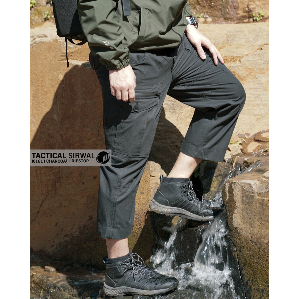 CELANA SAMASE SIRWAL TACTICAL RIPSTOP CHARCOAL -I0161