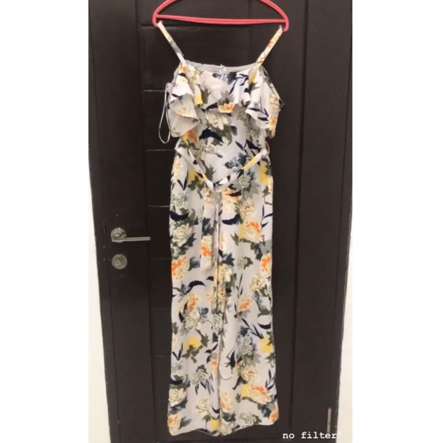 miss selfridge orange jumpsuit