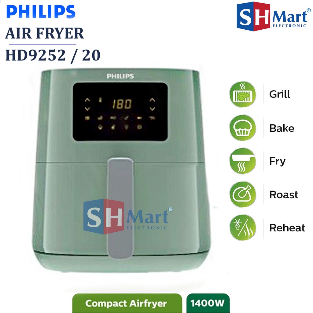 PHILIPS AIR FRYER DIGITAL HD9252/90 HD9252/50 HD9252/20 HD9252 KAPASITAS 4,1 LITER ( MEDAN )