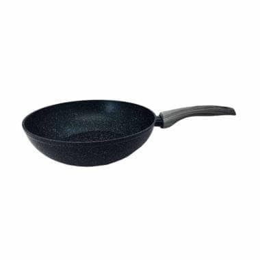 BOLDe Super Pan Wok Pan Black 24cm - Teflon Granite Anti Lengket 24cm