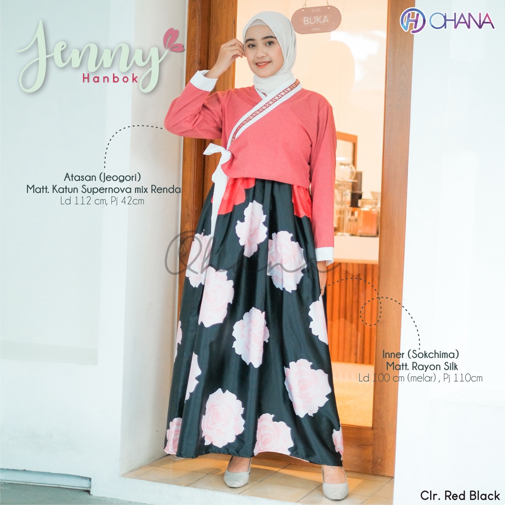 HANBOK MODERN KOREA MUSLIM TERBARU SET OOTD RAMADAN SETELAN TRADISIONAL KEKINIAN ORIGINAL OHANA SOLO