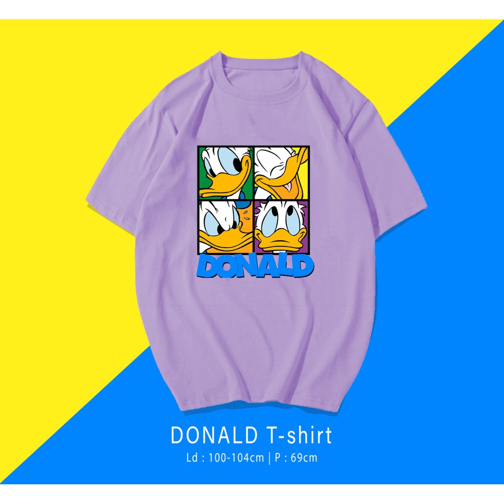 DONALD DUCK  / TERMURAH BAJU KAOS KATUN WANITA/ PRIA UNISEX LENGAN PENDEK / TUMBLR TEE