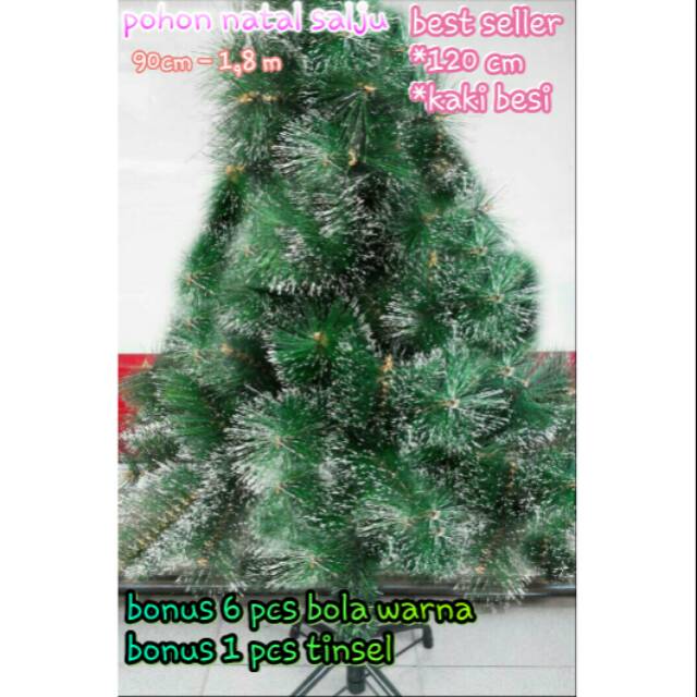 Pohon Natal Salju 4feet 120cm Shopee Indonesia