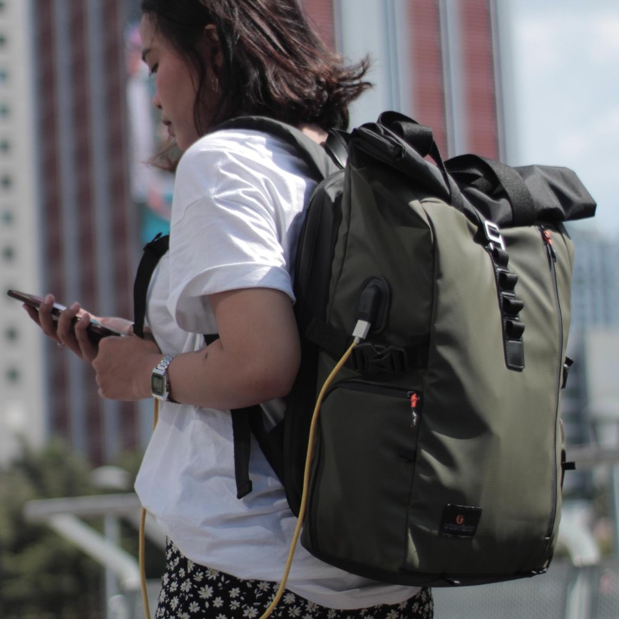 LANSPRESADO ARMY |Urban Factor x FORIND|Tas Ransel Punggung Ori Bag Pria Wanita Backpack Baru Besar