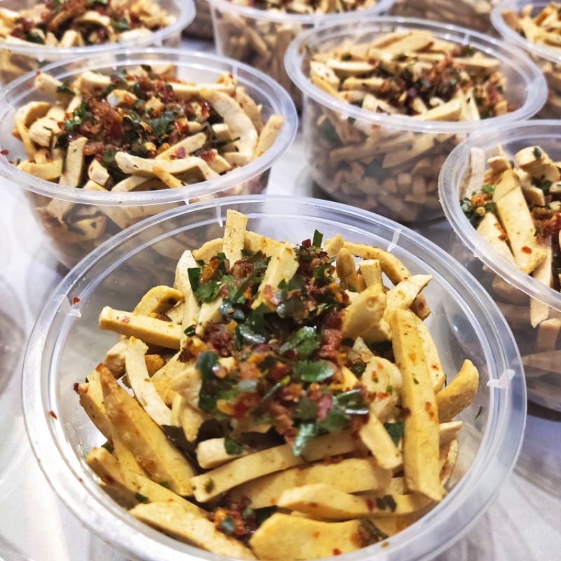 

Basreng, Bakso Goreng Pedas Daun Jeruk