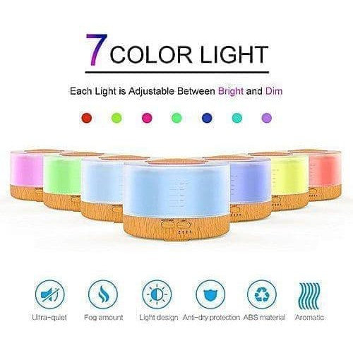 ORIGINAL With REMOTE Aroma Diffuser Ultrasonic Aroma Humidifier 7 LED Colorful lampu humidification