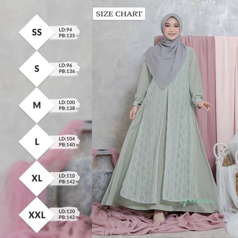 Greenism Gamis Mahreen Quality Premium Syari'i Dress