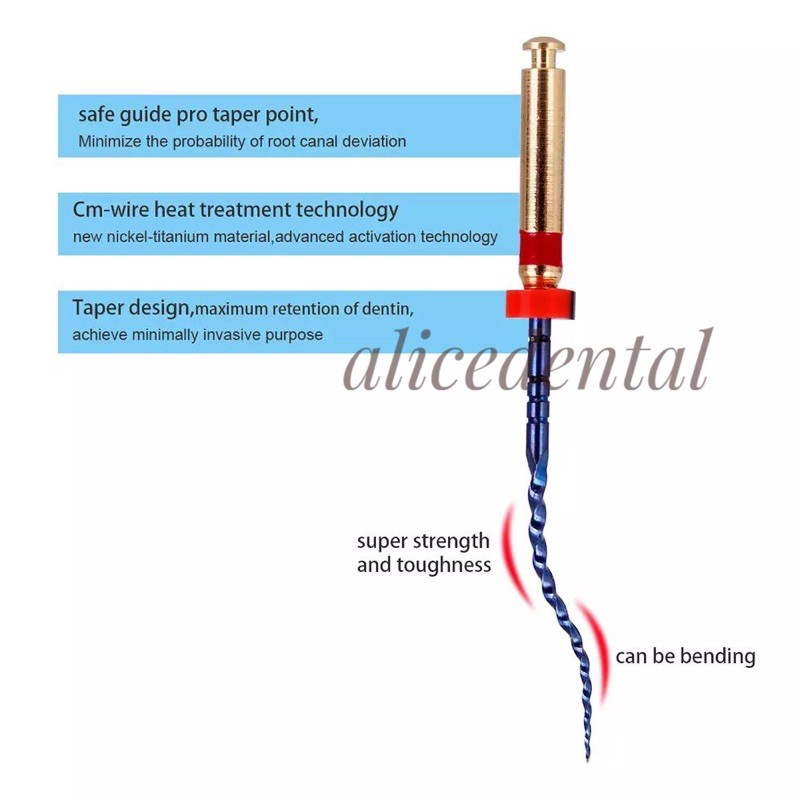 Dental protaper rotary kfile blue SX-F3 endo files biru engine use endomotor lentur endodontic root