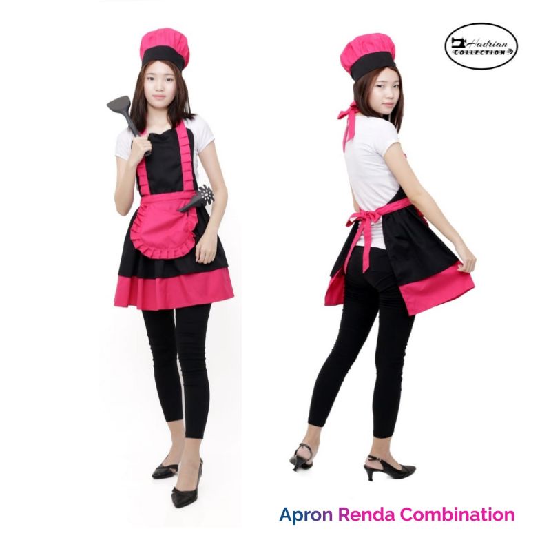 Celemek Apron Renda Celemek Salon Celemek Kecantikan Apron Waitres Apron wanita