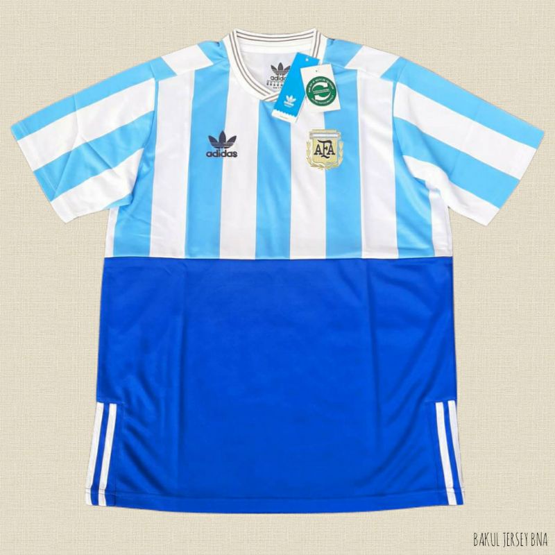 JERSEY BOLA Retro NEGARA ARGENTINA MASHUP Fantasi