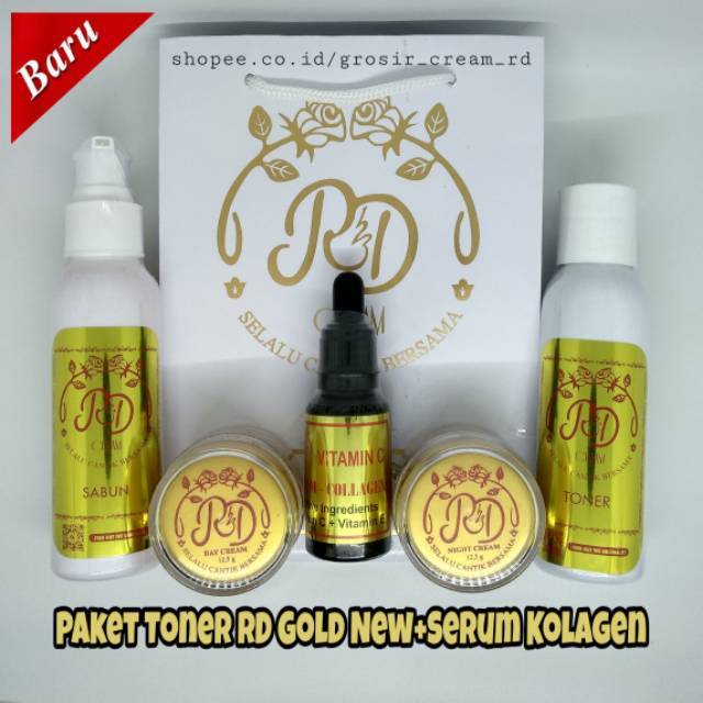 [PROMO] Cream RD123 Paket Toner + Serum Kolagen