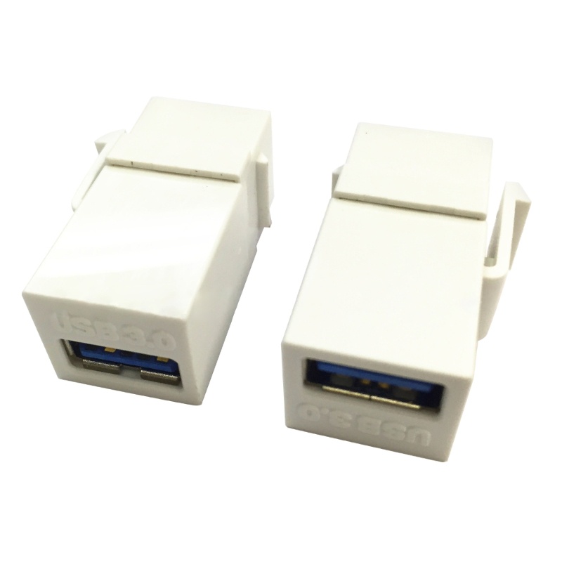 Zzz 2pcs Adapter Jack USB 3.0 Female Ke Female Kecepatan Tinggi Hingga 4.8Gbps
