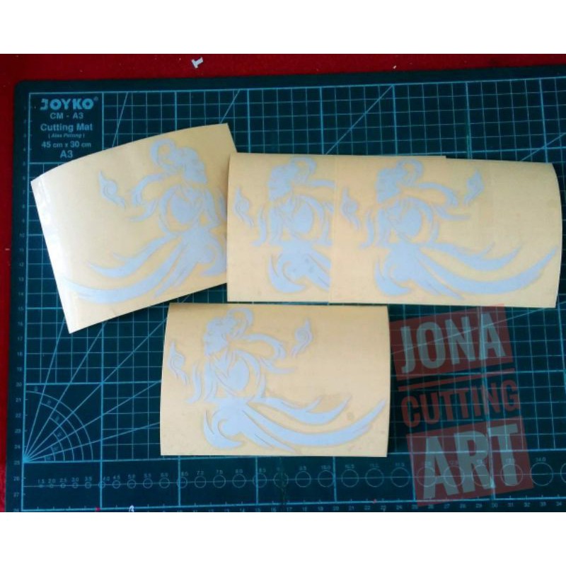 Stiker cutting wayang arjuna PO. Haryanto
