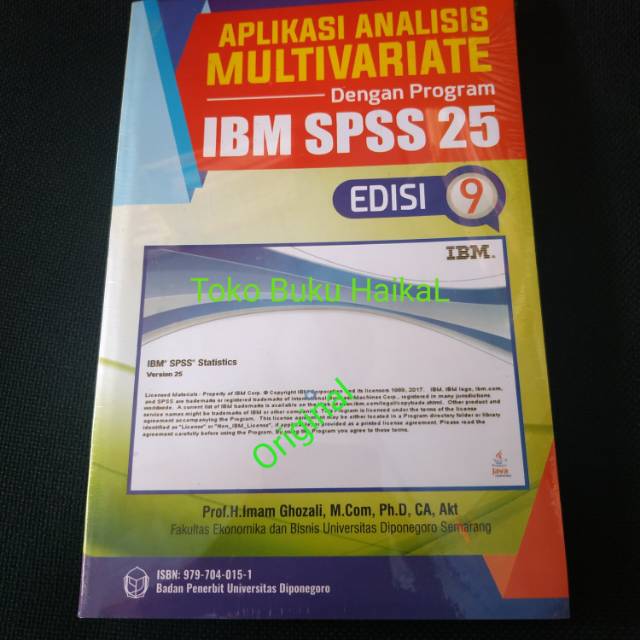 Original Buku Aplikasi Analisis Multivariate dengan Program IBM SPSS 25