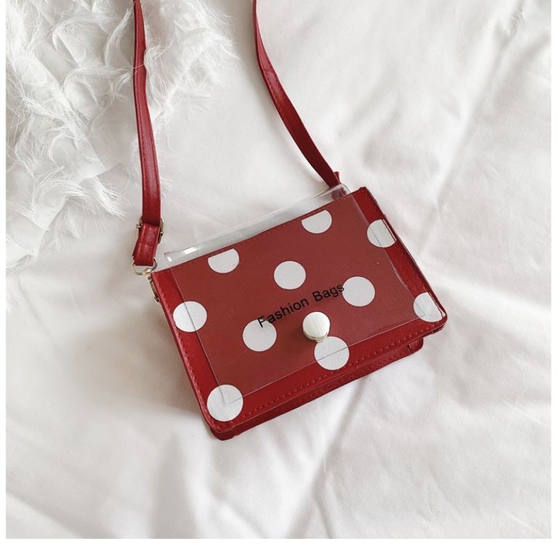 Medan Termurah/Tas selempang mini polkadot import