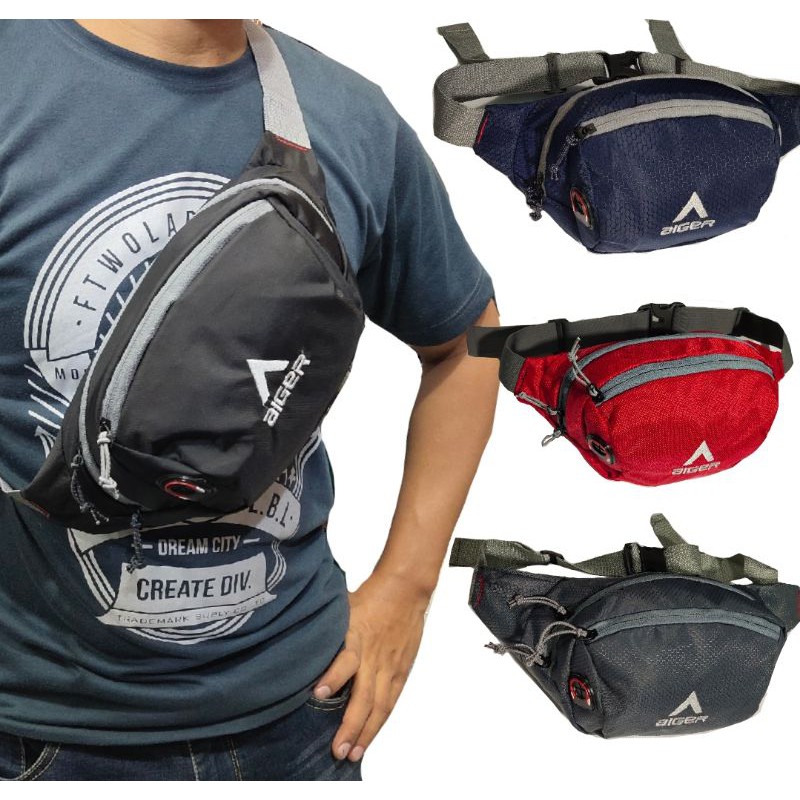 tas selempang waistbag pria outdoor crossbody termurah