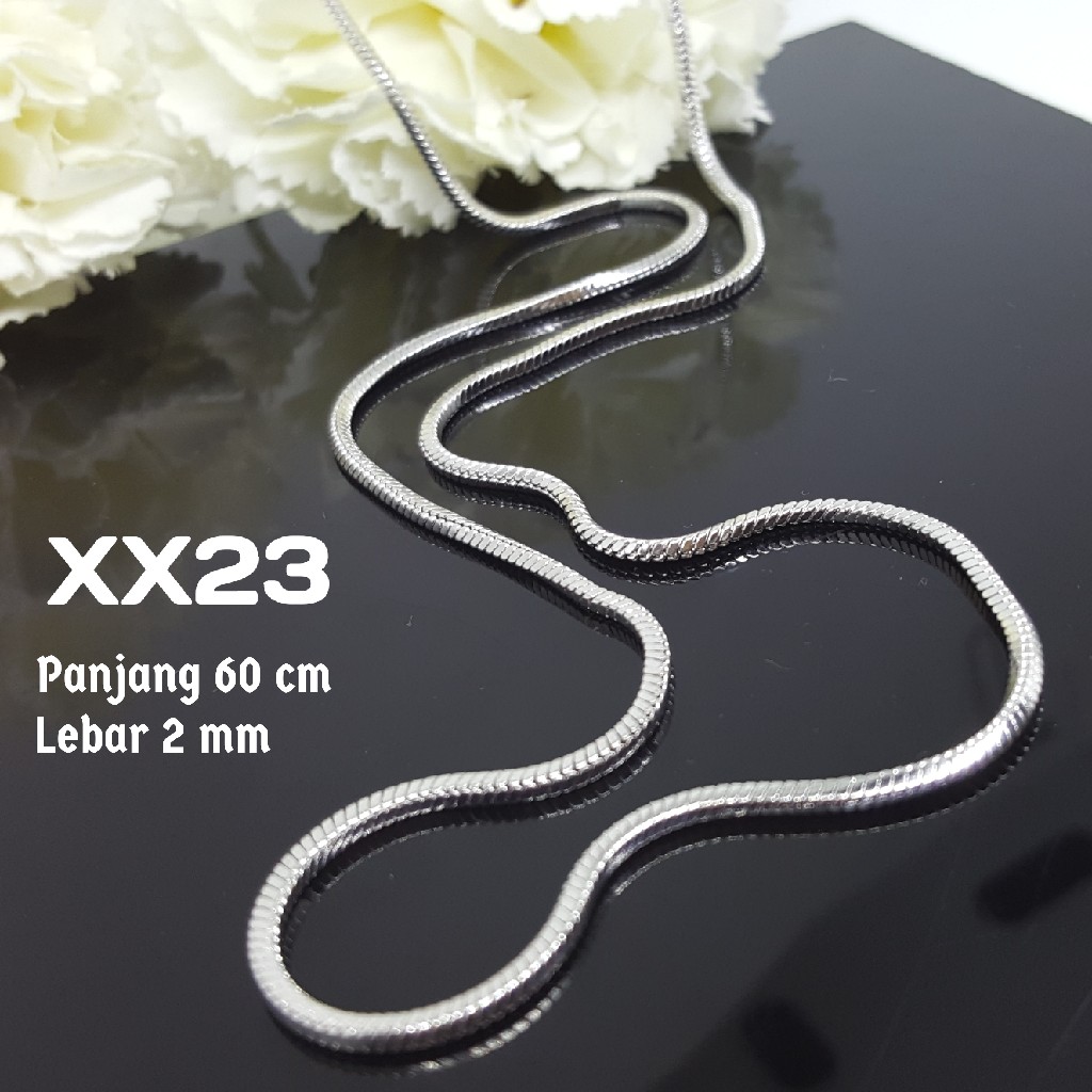 XX70 Kalung Rantai Panjang Hijab Perhiasan Imitasi Xuping Lapis Emas