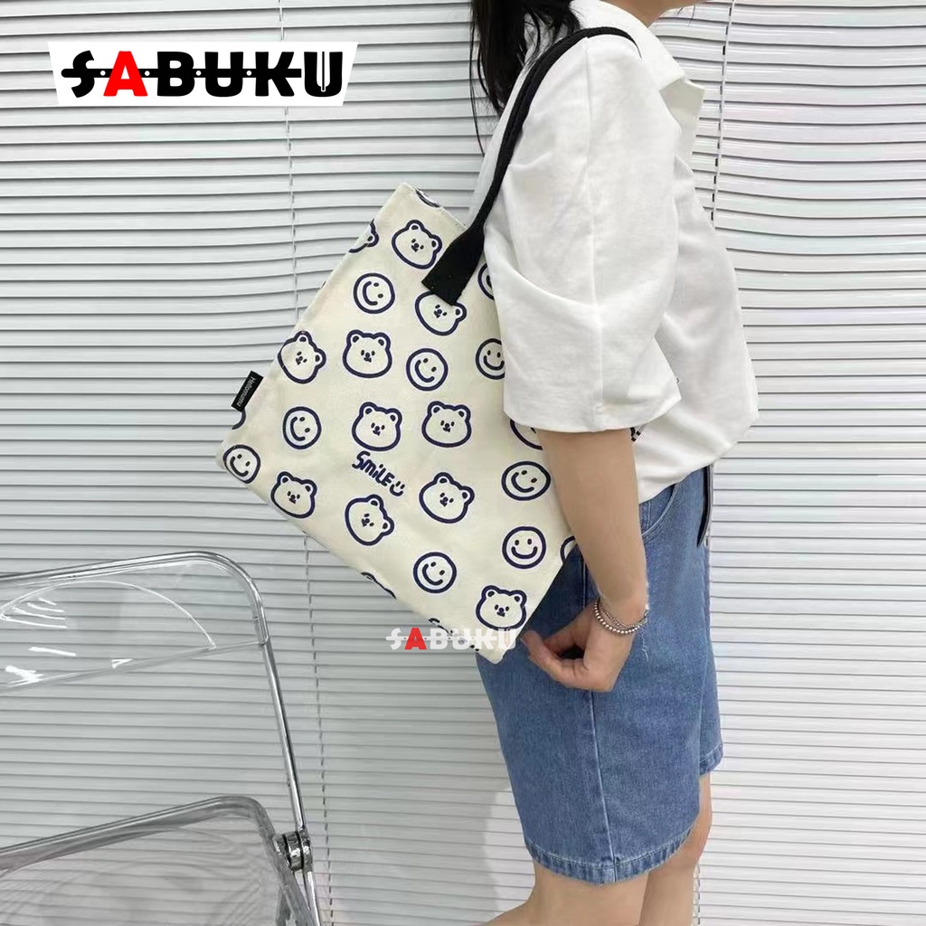 Tote Bag Tas Selempang Wanita Korea Sling Bag Perempuan Stylish Tas Wanita Tote Bag Aesthetic Resleting Totebag Kuliah Kekinian  -267