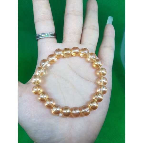 gelang batu alam natural citrine