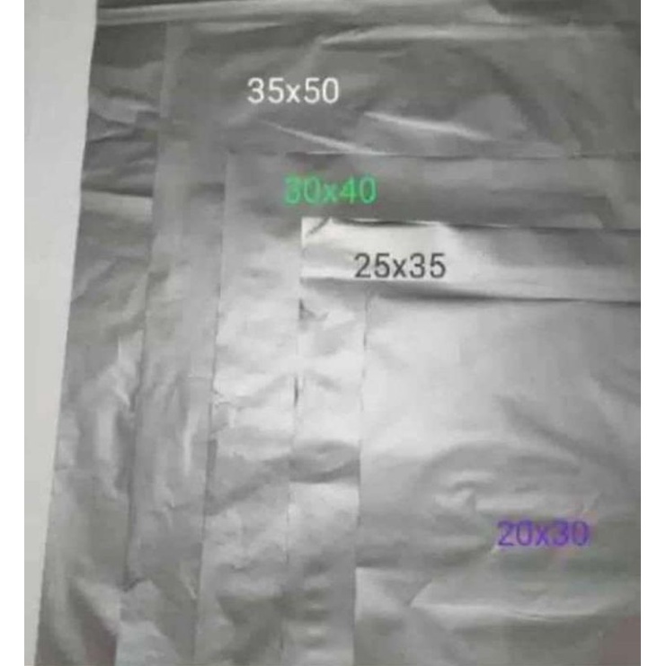 

POLYMAILER SILVER/PLASTIK PAKING SILVER PEREKAT