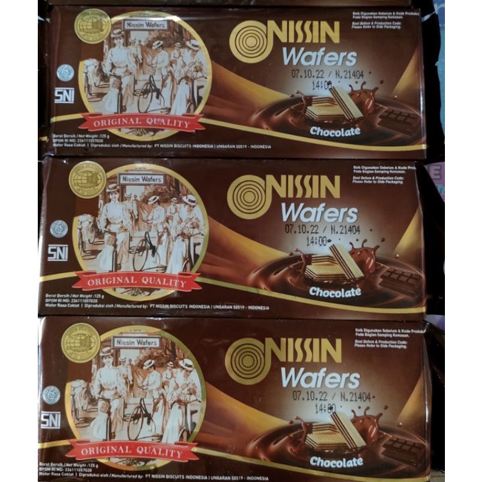 

wafer Nissin coklat 125gr ED 9 des 25