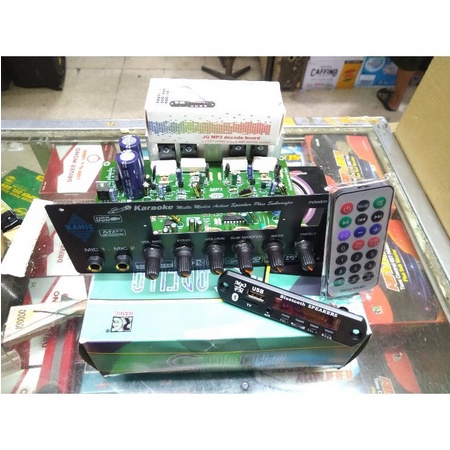 Kit Aktif Speaker Stereo Karaoke Mic Echo Subwoofer MP3 Bluetooth